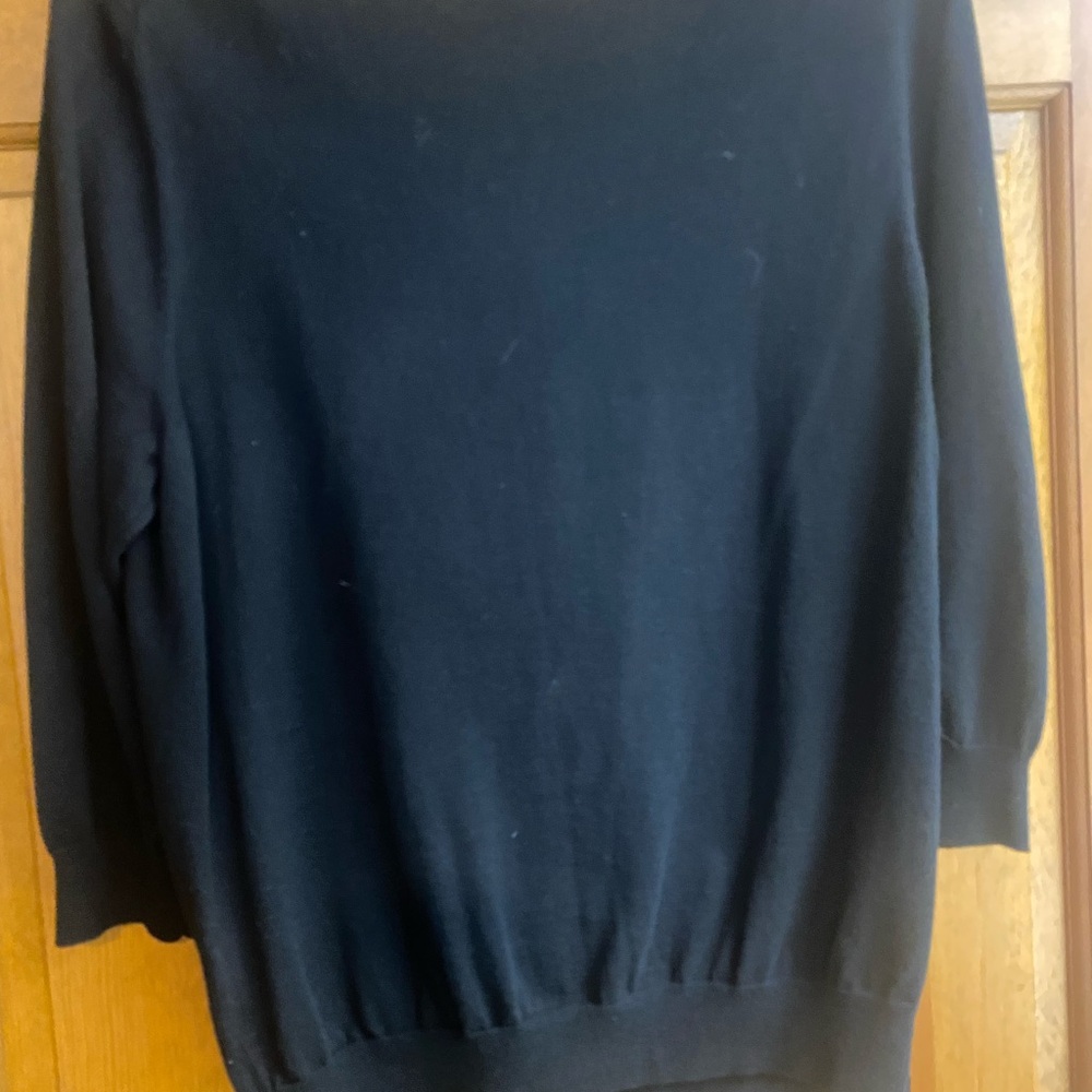 Large Dress Barn 3/4 button up sweater  100% cotton. Worn once